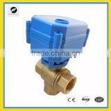 3 Way T Flow Motorizd Water Ball Valve for Solar Water System Hot Water Control System Cold Water thumbnail-2