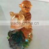 rich mokey liuli colored glass crafts for the year of monkey