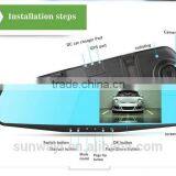 Shenzhen Ultra-thin Mirror Dual Camera Car Dvr With G-sensor Fuction thumbnail-3