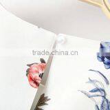 Women Clothing With Flower Round Collar Short Sleeve Shirt for Women of Digital Printing Fabric thumbnail-4