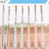 ANY Nail Design Care Acylic Glitter Handle Imported Nylon Hair Oval Gel Nail Brushes thumbnail-5