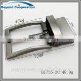 Supply Italian Leather Belt Buckle Gun Nichel Brush Pin Buckle Twist Clip Pin Buckle