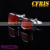 Red Opal Cufflink,Gemston Inlaid Cufflink thumbnail-1