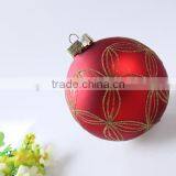 China Manufacturer Promotional Gift Wholesale Decorative Hand Painting Red High Quality Glass Ball Ornament thumbnail-6