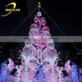 Hot Sales Assembled Christmas Ball Tree Christmas Tree Artificial Tree for Shopping Center Garden Decoration thumbnail-5