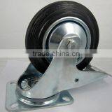 Black Rubber Industrial Caster thumbnail-1