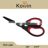 Black blade Stainless Steel 2cr13 Scissors with plastic handle high quality 8.25'' inch sewing scissors