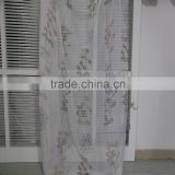 Modern printed pattern living room voile curtain and matching throw pillow
