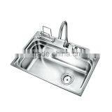 Brushed Finish Double Bowl Staniless Steel Kitchen Sinks thumbnail-1