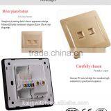 Electrical 2 Port Wall Phone Computer Outlet Network Switch thumbnail-4