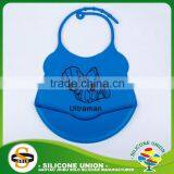 custom print silicone bib kid don soft silicone baby bib waterproof bib orange baby bibs