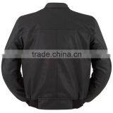 Motorbike Casual Wear Leather Jackets With Bomber Design / PW-JK-357 thumbnail-2