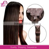 customized full head clip in remy hair extensions 7 piece