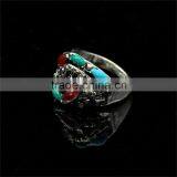 2016 New Design Plating Silver With Resin Diamond Ring thumbnail-3