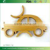 WR023 JEEP-SHAPED Bamboo Holder for Wine Bottle, Foldable Wine Holder thumbnail-6