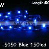 5050 BLUE Silicon Tube Waterproof IP67 30LEDs/m 150LEDs/roll Flexible Strip With DC12V and Yellow FPC thumbnail-1