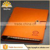 High Quality 6-Ring Binder Leather Notebook With Elastic Band thumbnail-5