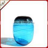 Mouth Blowing Sea Blue Color A Set Of Art Mediterranean Style Glass Vase For Centerpieces Wedding thumbnail-5