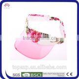 Plastic Brim Floral Printed Visot Hat Sun Hat thumbnail-3