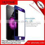 In Stock ! 9h 0.33mm Anti Fingerprint Color Tempered Glass Screen Protector for Iphone 6 / 6S / 6S Plus thumbnail-1