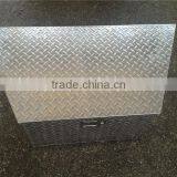 Trailer Tongue Tool Box Short Silver Aluminum Lockable Storage Chest Box thumbnail-6