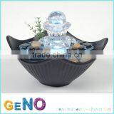 Hot Sale Glass Crystal Rotating Ball Table Top Water Fountain thumbnail-1