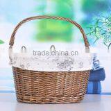 Hanmade Natural Wicker Bike Basket Basket for Bike Wicker Bicycle Basket Removable Bicycle Basket thumbnail-4