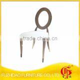 Hot Sale Modern Stainless Steel Rose Gold Dining Chair thumbnail-1