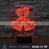 2017 Amazing Romantic Night Led Lamp Light 3d for Indian Wedding Gifts thumbnail-5