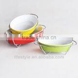 Ceramic Baker Plate With Rack thumbnail-2