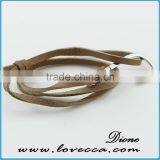 Fashion Mens Jewelry Custom Nautical Rope Leather Anchor Bracelet For Men thumbnail-3