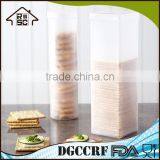 NBRSC 2-Piece Stackable Transparant Biscuit Plastic Storage Container Cookie Boxes Wholesale thumbnail-2