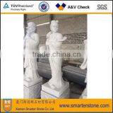 Chinese Story <the Eight Immortals (in the Legend)> Granite Statue Sculpture -- Ho-Hsien-Ku thumbnail-1