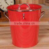 Galvanized Beer Bucket With Lid and Scoop thumbnail-1