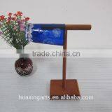 Wooden Exquisite Handcraft Hanging Glass Shelves Wooden Shelves thumbnail-4