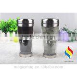 16 oz Color Changing Double Wall Stainless Steel Travel Mug thumbnail-4