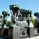 Outdoor Decorative Metal Material Large Bronze Statue Garden Fountain Hot Sale thumbnail-1