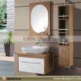 Round Mirror Bathroon Vanity Cabinet thumbnail-1