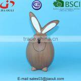 BSCI Audit Factory EASTER Decorative Lovely Bunny, Brown Ceramic Rabbit thumbnail-6