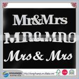 1 Set Solid Mr & Mrs Wooden Letters for Wedding Decoration Sign Top Table Decor