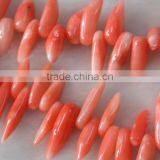 Pink Capsicum Shape Natural Loose Coral Strand thumbnail-1