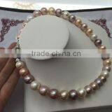 14-15mm Large Multicolor Edison Freshwater Pearl Necklace thumbnail-2