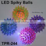 New Colorful TPR LED Spiky Balls thumbnail-1