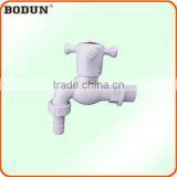 C3004 Cross Shaped White Pvc Plastic Bibcock/shower Faucet With Mouth thumbnail-1