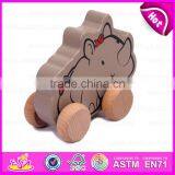 Модельные игрушки на тянушку 2015 года, деревянные игрушки на тянушку и для толчка с детскими мультяшными персонажами, деревянные игрушки на тянушку высочайшего качества по акции W05B078 thumbnail-2