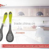 Gift heat resistant heart shape handle nylon slotted spoon in utensils