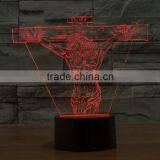 Jesus Christmas Light 3D Illusion Acrylic LED Night Light thumbnail-1