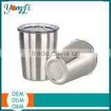 Travel Mug Cup 8.5 OZ Double Wall Stainless Steel Tumbler With Slide Lid thumbnail-1