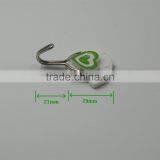 4pcs Durable Mini Adhesive Plastic/Metal Wall Hook With Sticker thumbnail-5