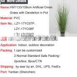Artificial Potted Grass Onion Grass With Dandelion Flower for Indoor Decortaion thumbnail-6